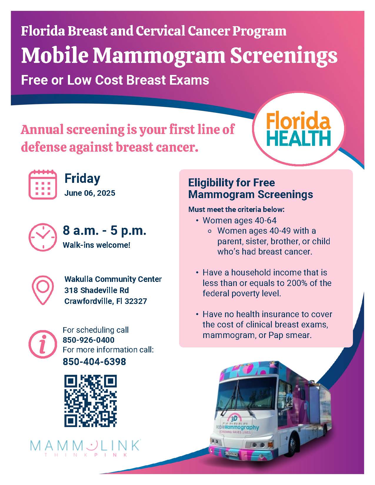 Mammolink Flyer Click Below for Accessible Version